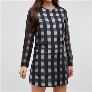 Le Kilt | checkered long sleeve romper